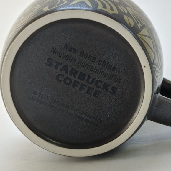 Collectible Starbucks New Bone China Mug, Brown and Gold - Picture 8 of 8